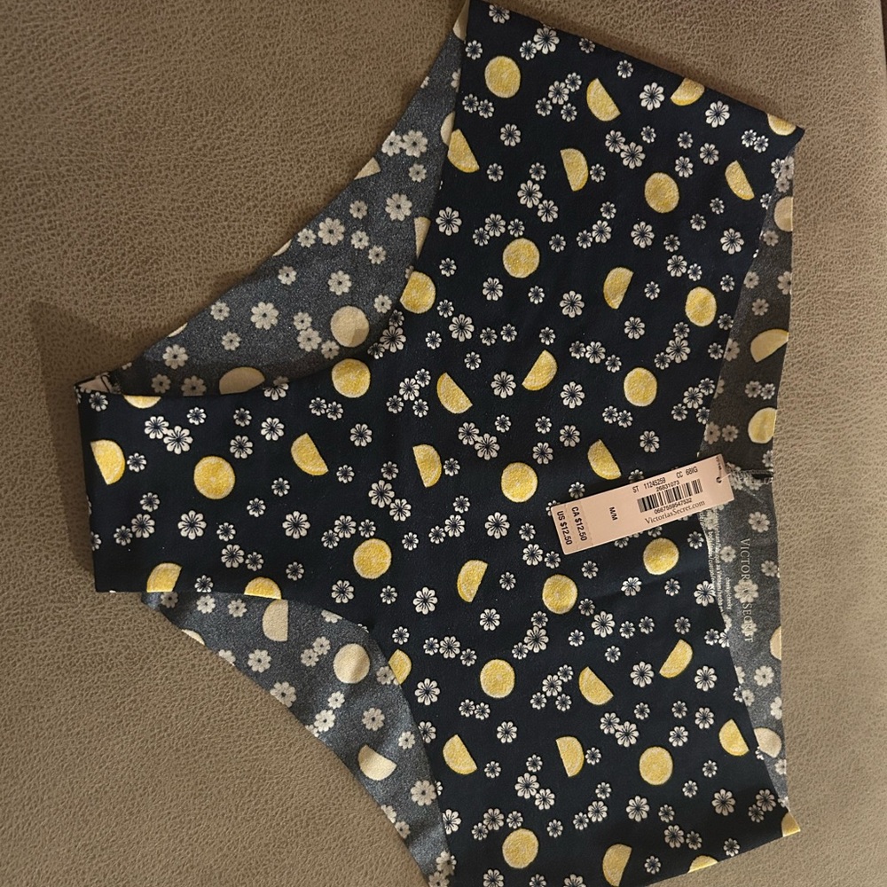 Floral and Lemon Print Underwear